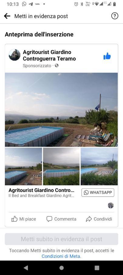 Bed&Breakfast Giardino Agritourist Controguerra Экстерьер фото